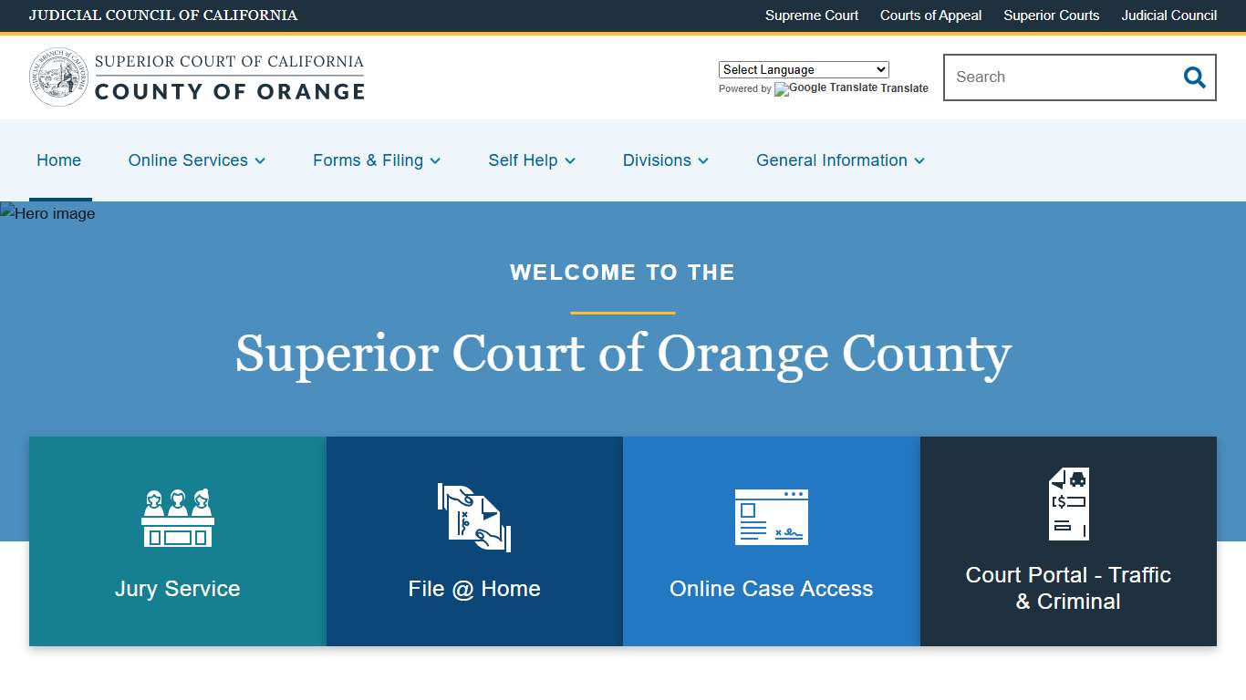 Home | Superior Court of California | County of Orange